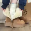 Botas de Nieve Grandes de Algodón a Prueba de Frío del Noreste para Mujer 2026 Invierno Nuevos Botines Cortos Versátiles Casuales con Forro Polar Añadido y Zapatos de Algodón Engrosados