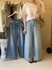 Liquidación, Sin Devoluciones ni Cambios. Jeans Rectos Ajustados Lavados Estilo Retro Coreano Verano 22068 (con cinturón)