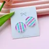 Estilo Novo Primavera e Verão Xadrez Transparente Estampado Botões Acessórios Botões DIY para Roupas Tamancos Acessórios Decorativos para Capa de Celular