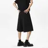Shorts de Terno Americano Retro Estilo Verão 2026 para Homens, Corte Solto, Tamanho Grande Calças Casuais de Alfaiataria, Calças de Cinco Pontos Masculinas