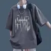 Conjunto de Verano de Manga Corta para Adolescentes Niños Camiseta de Algodón Puro Combinada con Pantalones de Seda de Hielo Conjunto Casual Elegante de Dos Piezas para Estudiantes