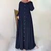 Vestido Largo de Primavera y Otoño 2026 Tallas Grandes para Mujer Holgado Elegante para el Trabajo Bata Larga Moda y Estilo Transfronterizo