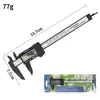 Pinza digital electrónica de plástico personalizada 0-150 mm para joyería y antigüedades, pinza de diámetro interior y exterior, digital de fibra de carbono
