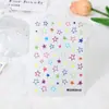 Rosa Nuevo color japonés cinco puntas pegatinas para uñas Flor Red popular lindo cinco puntas pegatinas para uñas