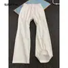 Pantalones de Otoño de Color Sólido Micro-Campana Estilo Coreano para Hombre Versátiles con Caída Tacto de Alta Gama Pantalones Largos de Campana Corte Ajustado Pantalones de Traje