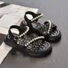 Sandalias Florales Pequeñas Dulces para Niñas Pequeñas Suela Suave Velcro Zapatos de Princesa para Niños Nuevos de Verano Sandalias para Niños Zapatos Individuales