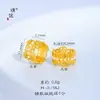 Puzuo Cor Forte Conservação de Cor Dourado Areia Acessórios DIY Incrustados com Cristal Natural Cabacinha Elefante Deus Gato da Sorte Contas para Pulseira com Furo