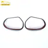 Adecuado para Zero Running 24 Zero Running C16 Cubierta de Espejo Retrovisor Panel Ceja de Lluvia Parche Decorativo de Círculo Brillante Suministros Automotrices