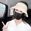 Mascarilla de Protección Solar para Mujer, Mascarilla Transpirable de Seda Helada para Cara Completa, Protección para Ojos, Mascarilla Sombrilla a Prueba de Polvo, Protección UV de Verano para Exteriores