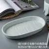 Prato Grande Azul e Branco Estilo Nórdico para Frutas, Prato para Lanches de Chá, Prato para Peixe, Prato de Louça Doméstico, Louça para Mesa de Hotel e Restaurante, Prato de Jantar