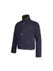 Hebilla de Avión Vintage Estilo Americano Chaqueta de Solapa para Hombre, Chaqueta Corta de Trabajo Retro Vintage Americana para Primavera y Otoño
