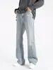 Jeans Bootcut de Primavera y Otoño para Niños, Pantalones Casuales Rectos Sueltos 2025 Nuevos Pantalones Largos Retro Americanos para Hombre