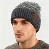 Chapéu Masculino de Outono e Inverno Estilo Coreano Moderno Quente Tricotado Japonês Versátil Touca com Proteção de Orelha em Lã para Mulher