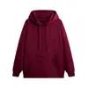 Sudadera con capucha de color liso forrada de forro polar, nueva y moderna para otoño e invierno, para hombre, pareja, holgada, casual, versátil, chaqueta con capucha