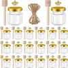 Amazon Garrafa de Vidro Hexagonal para Mel Garrafa Selada para Geleia 25ml Garrafa para Molho de Pimenta Conjunto de Mini Garrafas Dispensadoras de Mel para Casamento