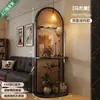 Divisor de Pantalla Tejido de Ratán Madera Maciza Usado Sala de Estar Entrada Directamente Frente a la Puerta Pantalla Base Pasillo Dormitorio Nuevo Estante de Almacenamiento de Arte