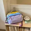 Bolsa de viaje de gran capacidad, bolsa para equipaje de viaje corto, bolsa deportiva para exteriores y senderismo, bolsa de gimnasio unisex con patchwork de colores vibrantes tipo dopamina