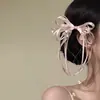 Pinza para el pelo con lazo de flor de lirio del valle rosa para mujer, Pasador de pelo con atmósfera súper de hada, Pinza lateral, Dulce pinza para el pelo