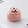 Pote de Chá de Flores Prensadas à Mão Estilo Chinês de Alto Valor Pote Selado Cerâmica Esmalte Colorido Pote de Armazenamento à Prova de Umidade Caixa de Embalagem Chá Preto Chá Verde