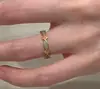 Caperucita Roja Explosivo Estilo Retro Color Aceite Goteando Alambre Dibujado Flor Anillo Femenino Diseño Nicho Sentido de Alta Calidad Anillo Anillo