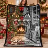 Manta de Franela Polar con Tema Navideño Impresión Digital Suministro Exclusivo Transfronterizo Dropshipping Cubierta de Sofá Manta Siesta de Oficina