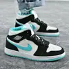 Venta Directa de Fábrica Putian Zapatos Deportivos de Caña Alta para Hombre Aj Guo Ailun Air Force One Aj1 Zapatos para Mujer Blanco y Negro Panda