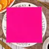 Guardanapos de Cor Pura Personalizados Festa Restaurante Ocidental Suprimentos Decoração de Papel Quadrados Multicor Venda Direta da Fábrica Logotipo Impresso