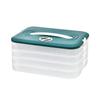 Caja de Almacenamiento de Empanadillas de Múltiples Capas para Refrigerador, Bandeja para Empanadillas Doméstica, Caja de Conservación y Congelación, Hermética de Cuatro Capas de Gran Capacidad