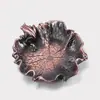 Ventas Directas de Fábrica Posavasos de Aleación de Cobre Soportes para Tazas Hoja de Loto Rana Accesorios para Ceremonia del Té Oro Plata Cobre Venta al por Mayor