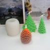 Árbol de Navidad Renshan Vela de Pino Vela de Aromaterapia Molde de Silicona Gota Navideña Yeso Molde de Silicona para Vela de Pino