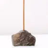 Soporte para Incienso de Piedra Cruda de Cristal Natural Decoración del Hogar Piedra de Aromaterapia Quemador de Incienso para Ofrenda a Buda Base de Soporte para Incienso Accesorios de Muebles de Cristal