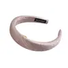 Diadema de Color Sólido Brillante de Diseño Exclusivo, Nueva Diadema de Esponja de Punta Alta para Primavera/Verano para Lavarse la Cara, Pinza para el Cabello con un Toque de Alta Gama