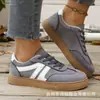 Zapatillas de entrenamiento alemanas de gamuza para mujer para primavera y otoño, zapatillas deportivas nuevas de talla grande, casuales, de color block transfronterizo, comercio exterior, retro 2025, al por mayor