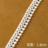 Borda de Renda Vazada em Forma de Coração para Dente de Cachorro, Acessórios para Roupas de Seda Leite Solúvel em Água, Renda de Pérola, Fita de Laço para Cortina