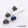 Pinza para el Cabello con Lazo de Pedrería Coreano, Pinza de Tiburón, Pinza para Flequillo, Pinza Superior, Pinza Media, Diseño Pequeño de Lazo Estilo Coreano