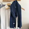 Bufanda de Mezcla de Lana para Otoño e Invierno para Mujer, Versátil Azul, Cálida, Larga, Braga para el Cuello, Elegante Casual, Decoración de Lana, Sencilla