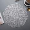Mantel de PVC Octagonal Hueco Creativo Transfronterizo Estilo Occidental Nórdico Ins Aislante Térmico Anti-quemaduras Mantel de Comedor Bronceado de Lujo Ligero