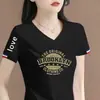 Camiseta de manga corta para mujer de comercio exterior transfronterizo, con excedente, corte holgado, talla grande, disimula el vientre y oculta la grasa, top adelgazante, camiseta básica