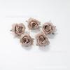Flores Artificiales, Serie Marrón Cabezas de Flor de Hortensia Rosa, Flores Falsas, Materiales para Manualidades con Flores Artificiales, Flores Decorativas Realistas de Alta Gama