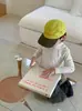Camiseta base de otoño de cuello medio para niños, camiseta interior suave y multicolor estilo coreano para bebé, camiseta de rayas elástica para niños y niñas