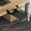 Bandeja para Teclado Debajo del Escritorio Sin Taladro Tablero de Extensión de Escritorio de Oficina Cajón de Almacenamiento para Ratón de Computadora Carril Deslizante Soporte de Clip