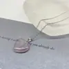 Explosiones al por mayor Collar de piedra natural de amor jade corazón de melocotón cristal en forma de corazón cadena de clavícula amor de amantes regalo de cumpleaños