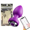 Brinquedo de Plug Anal com Controle Remoto, Dispositivo Vibratório de Masturbação Anal com Controle Remoto, Brinquedo Sexual para Adultos, Silicone Elétrico Sm para Exterior