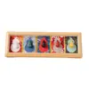 Porta-Retrato de Cabochão de Cristal Natural em Forma de Cuia, Ornamento de Cinco Bênçãos e Atração de Riqueza, Pedra Bruta de Cristal Amarelo Púrpura, Decoração de Mesa de Escritório