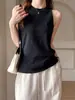 Camisola de Tirantes con Cuello Redondo Hecha de Fábrica para Mujer, Estilo Básico de Verano, Ropa Interior para Cubrir los Lados del Pecho, Top Simple sin Mangas Estilo Coreano