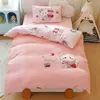 Conjunto de Colcha de Três Peças para Jardim de Infância, Veludo de Leite Espessado, Conjunto de Roupa de Cama de Seis Peças para Bebês que Entram no Jardim de Infância, Roupa de Cama com Forro de Fleece, Estilo Desenho Animado