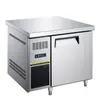 Bancada Refrigerada de Conservação Fresca com Porta Única, Freezer Comercial Personalizado de Aço Inoxidável para Cozinha, Armário Freezer, Armário Refrigerador e Congelador
