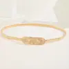 Nueva Cadena Elástica Metálica Fina para Cintura de Mujer Cinturón Decorativo Coreano para Falda Diseño Dorado Sentido Cadena de Cintura de Primavera Lote