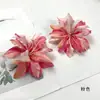 Estampa de Flor Artificial Cabeça de Flor de Lírio Pequeno Headdress DIY Adereços de Roupa Arranjo de Flores Decoração de Parede de Flores para Salão de Casamento