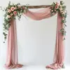 Velo para Arco de Boda Estilo Ins Personalizado, Impermeable y Resistente al Sol, Velo Decorativo para Césped al Aire Libre, Accesorios de Boda, Exclusivamente para Venta Transfronteriza